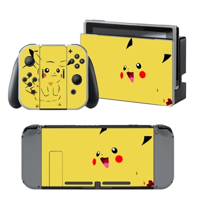 Pokemon Pikachu decal skin for Nintendo Switch Console and.. Pokemon Pikachu decal skin for Nintendo Switch Console and..