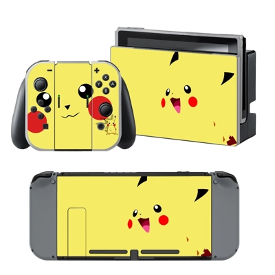 Pokemon Pikachu decal skin for Nintendo Switch Console and.. Pokemon Pikachu decal skin for Nintendo Switch Console and..