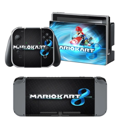 Mario Kart 8 decal skin for Nintendo Switch Console and Co.. Mario Kart 8 decal skin for Nintendo Switch Console and Co..