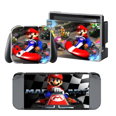 Mario Kart 8 decal skin for Nintendo Switch Console and Co.. Mario Kart 8 decal skin for Nintendo Switch Console and Co..