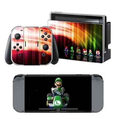 Mario Kart 8 decal skin for Nintendo Switch Console and Co.. Mario Kart 8 decal skin for Nintendo Switch Console and Co..