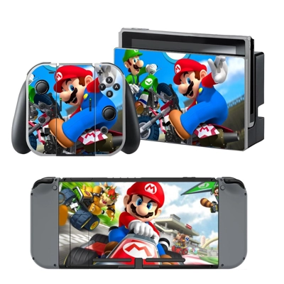 Mario Kart 8 decal skin for Nintendo Switch Console and Co.. Mario Kart 8 decal skin for Nintendo Switch Console and Co..