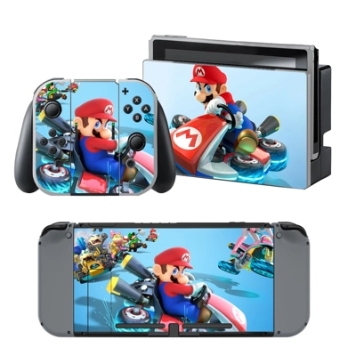 Mario Kart 8 decal skin for Nintendo Switch Console and Co.. Mario Kart 8 decal skin for Nintendo Switch Console and Co..