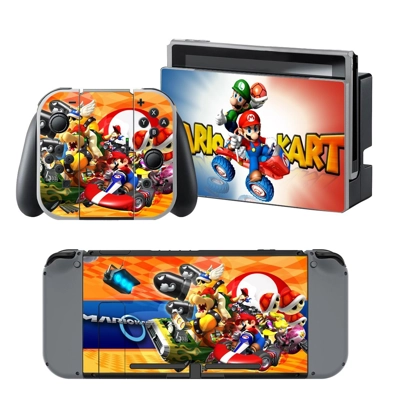 Mario Kart 8 decal skin for Nintendo Switch Console and Co.. Mario Kart 8 decal skin for Nintendo Switch Console and Co..