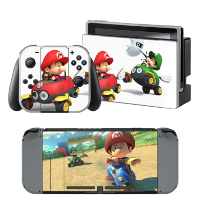 Mario Kart 8 decal skin for Nintendo Switch Console and Co.. Mario Kart 8 decal skin for Nintendo Switch Console and Co..
