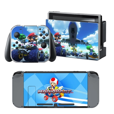 Mario Kart 8 decal skin for Nintendo Switch Console and Co.. Mario Kart 8 decal skin for Nintendo Switch Console and Co..