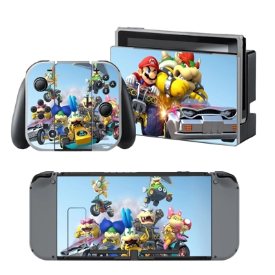 Mario Kart 8 decal skin for Nintendo Switch Console and Co.. Mario Kart 8 decal skin for Nintendo Switch Console and Co..