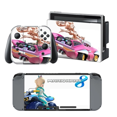 Mario Kart 8 decal skin for Nintendo Switch Console and Co.. Mario Kart 8 decal skin for Nintendo Switch Console and Co..