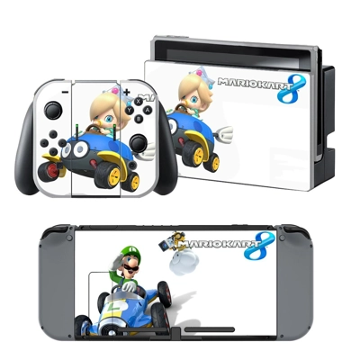 Mario Kart 8 decal skin for Nintendo Switch Console and Co.. Mario Kart 8 decal skin for Nintendo Switch Console and Co..