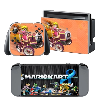 Mario Kart 8 decal skin for Nintendo Switch Console and Co.. Mario Kart 8 decal skin for Nintendo Switch Console and Co..