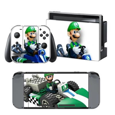 Mario Kart 8 decal skin for Nintendo Switch Console and Co.. Mario Kart 8 decal skin for Nintendo Switch Console and Co..