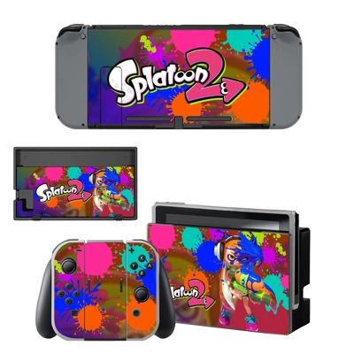 Splatoon decal skin for Nintendo Switch Console and Contro.. Splatoon decal skin for Nintendo Switch Console and Contro..