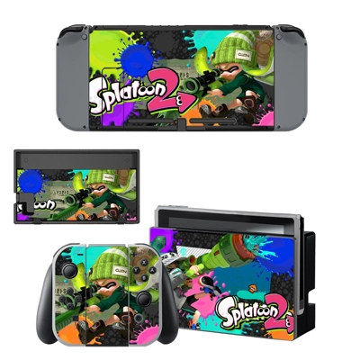 Splatoon decal skin for Nintendo Switch Console and Contro.. Splatoon decal skin for Nintendo Switch Console and Contro..