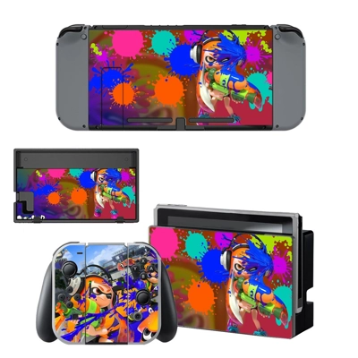 Splatoon decal skin for Nintendo Switch Console and Contro.. Splatoon decal skin for Nintendo Switch Console and Contro..