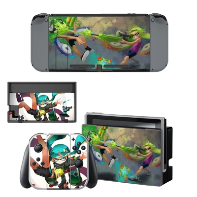 Splatoon decal skin for Nintendo Switch Console and Contro.. Splatoon decal skin for Nintendo Switch Console and Contro..