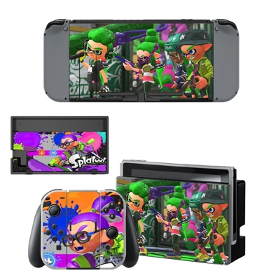 Splatoon decal skin for Nintendo Switch Console and Contro.. Splatoon decal skin for Nintendo Switch Console and Contro..