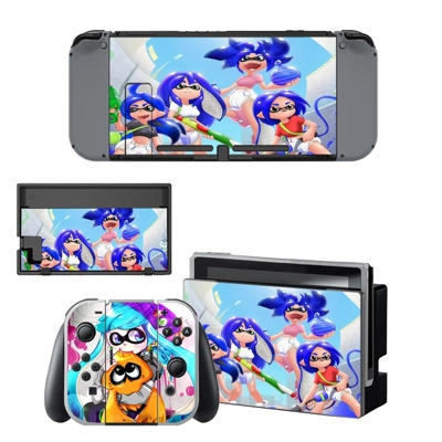 Splatoon decal skin for Nintendo Switch Console and Contro.. Splatoon decal skin for Nintendo Switch Console and Contro..