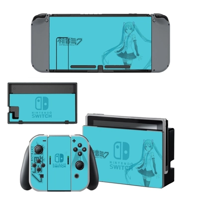 Hatsune Miku decal skin for Nintendo Switch Console and Co.. Hatsune Miku decal skin for Nintendo Switch Console and Co..