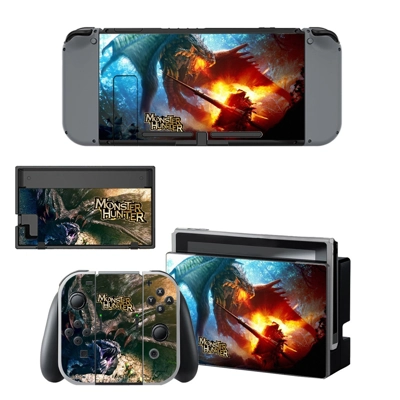 Monster Hunter decal skin for Nintendo Switch Console and .. Monster Hunter decal skin for Nintendo Switch Console and ..
