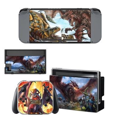 Monster Hunter decal skin for Nintendo Switch Console and .. Monster Hunter decal skin for Nintendo Switch Console and ..