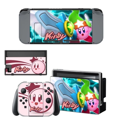 Kirby decal skin for Nintendo Switch Console and Controllers Kirby decal skin for Nintendo Switch Console and Controllers