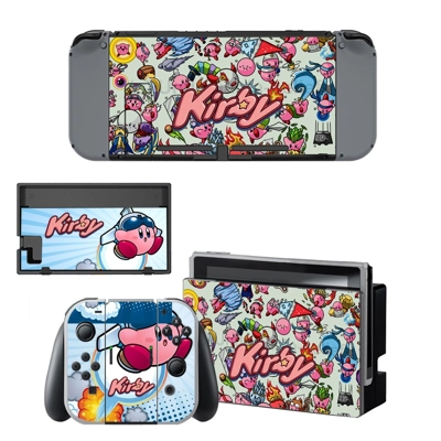 Kirby decal skin for Nintendo Switch Console and Controllers Kirby decal skin for Nintendo Switch Console and Controllers