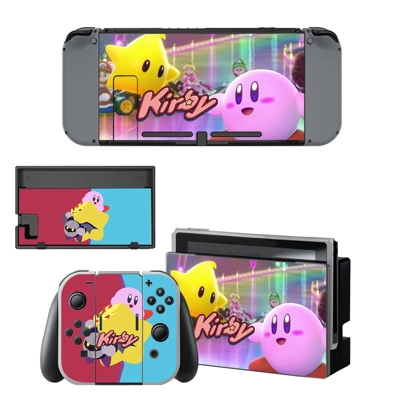 Kirby decal skin for Nintendo Switch Console and Controllers Kirby decal skin for Nintendo Switch Console and Controllers