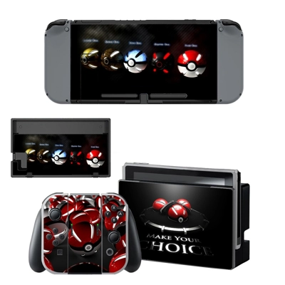 Pokemon decal skin for Nintendo Switch Console and Control.. Pokemon decal skin for Nintendo Switch Console and Control..