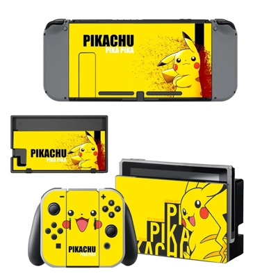 Pikachu decal skin for Nintendo Switch Console and Control.. Pikachu decal skin for Nintendo Switch Console and Control..