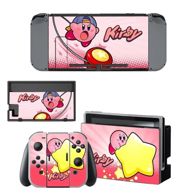 Kirby decal skin for Nintendo Switch Console and Controllers