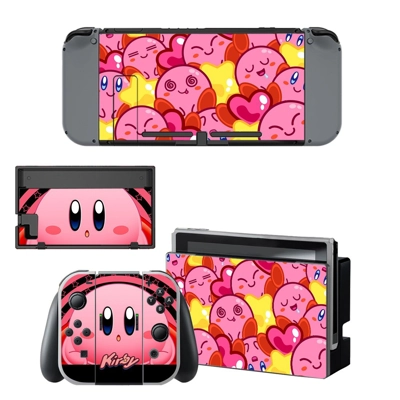 Kirby decal skin for Nintendo Switch Console and Controllers Kirby decal skin for Nintendo Switch Console and Controllers