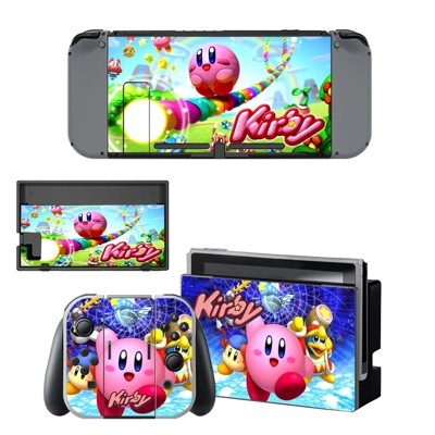 Kirby decal skin for Nintendo Switch Console and Controllers