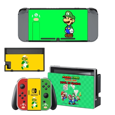 Mario & Luigi series decal skin for Nintendo Switch Consol.. Mario & Luigi series decal skin for Nintendo Switch Consol..