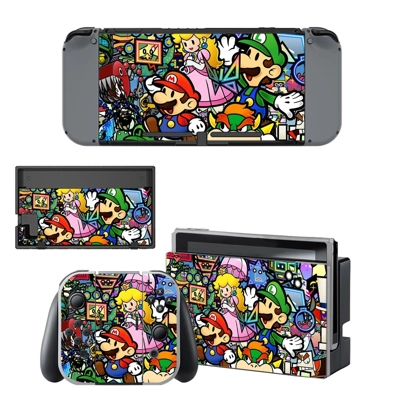 Super Mario Bros decal skin for Nintendo Switch Console an.. Super Mario Bros decal skin for Nintendo Switch Console an..