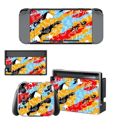 Clipart decal skin for Nintendo Switch Console and Control.. Clipart decal skin for Nintendo Switch Console and Control..