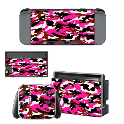 Camouflage decal skin for Nintendo Switch Console and Controllers