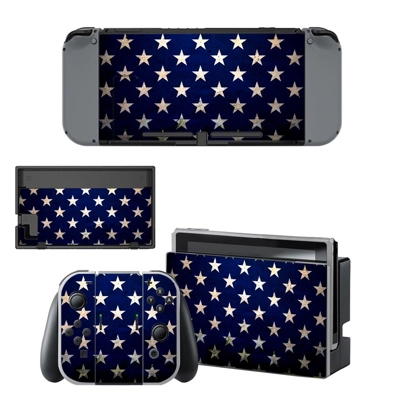 White stars decal skin for Nintendo Switch Console and Con.. White stars decal skin for Nintendo Switch Console and Con..