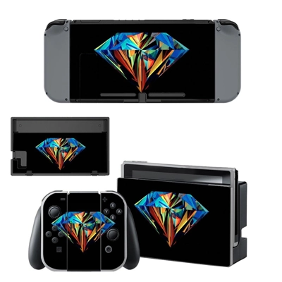 Colored diamond decal skin for Nintendo Switch Console and.. Colored diamond decal skin for Nintendo Switch Console and..