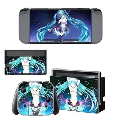 Hatsune Miku decal skin for Nintendo Switch Console and Co.. Hatsune Miku decal skin for Nintendo Switch Console and Co..