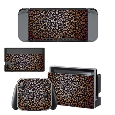 Floral pattern decal skin for Nintendo Switch Console and .. Floral pattern decal skin for Nintendo Switch Console and ..