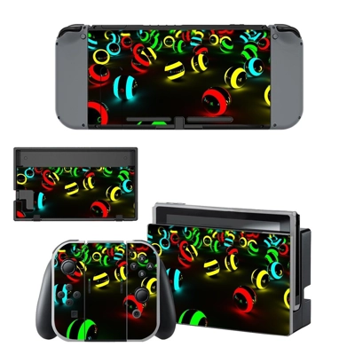 Colored cricket ball decal skin for Nintendo Switch Console and Controllers