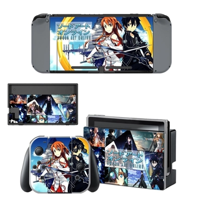 Sword art online decal skin for Nintendo Switch Console and Controllers