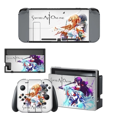 Sword art online decal skin for Nintendo Switch Console an.. Sword art online decal skin for Nintendo Switch Console an..