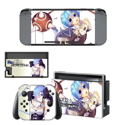 Re zero decal skin for Nintendo Switch Console and Control.. Re zero decal skin for Nintendo Switch Console and Control..