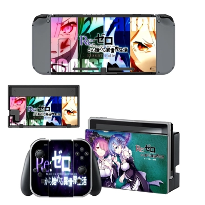 Re zero decal skin for Nintendo Switch Console and Control.. Re zero decal skin for Nintendo Switch Console and Control..