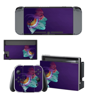 Colorful face decal skin for Nintendo Switch Console and C.. Colorful face decal skin for Nintendo Switch Console and C..