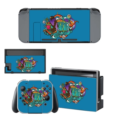 Vector art decal skin for Nintendo Switch Console and Cont.. Vector art decal skin for Nintendo Switch Console and Cont..