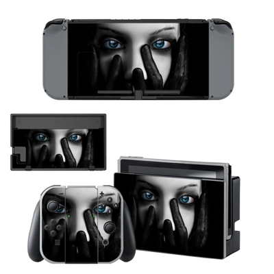 Black hand girl decal skin for Nintendo Switch Console and.. Black hand girl decal skin for Nintendo Switch Console and..