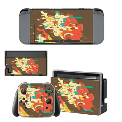 Cartoon clipart decal skin for Nintendo Switch Console and.. Cartoon clipart decal skin for Nintendo Switch Console and..