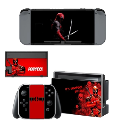 Deadpool decal skin for Nintendo Switch Console and Contro.. Deadpool decal skin for Nintendo Switch Console and Contro..